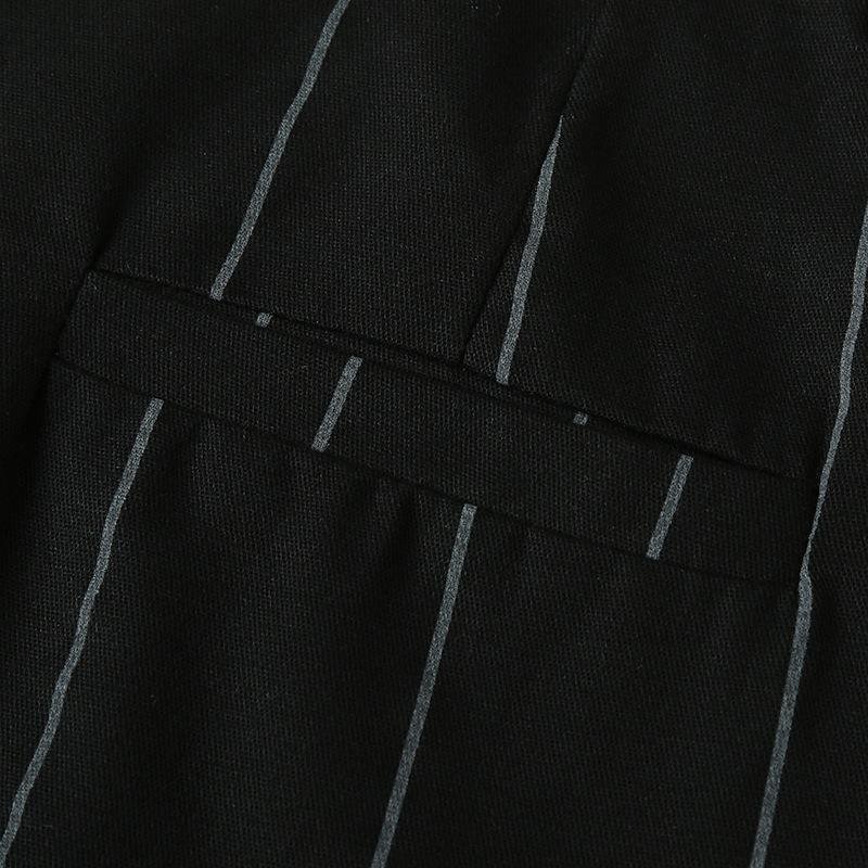 Men's Striped Straight Slim Suit Trousers 68738348Z