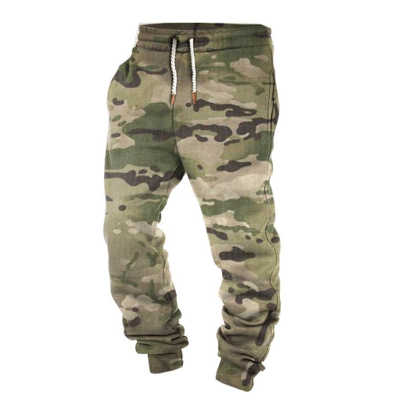 Men's Casual Camouflage Print Drawstring Sweatpants 63640664Y