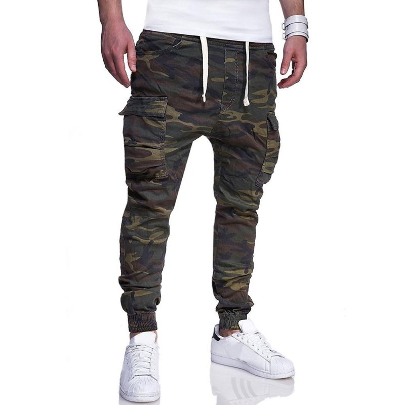 Men's Casual Camouflage Print Pants 97636464Y