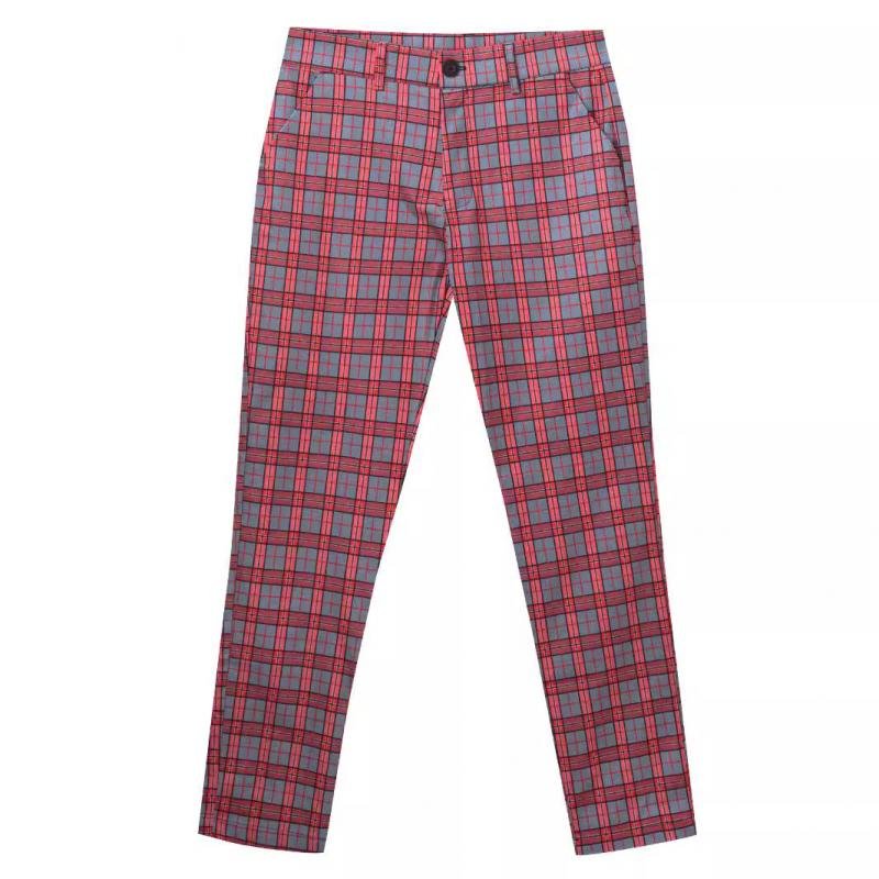 Men's Casual Plaid Suit Pants 67893690Y