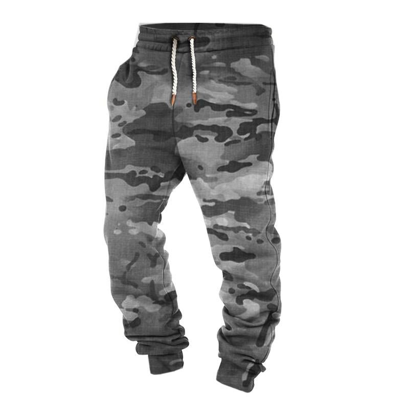 Men's Casual Camouflage Print Drawstring Sweatpants 63640664Y