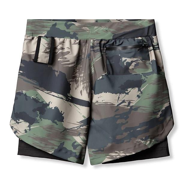 Men's Double Layer Quick Dry Sports Shorts 66636838M