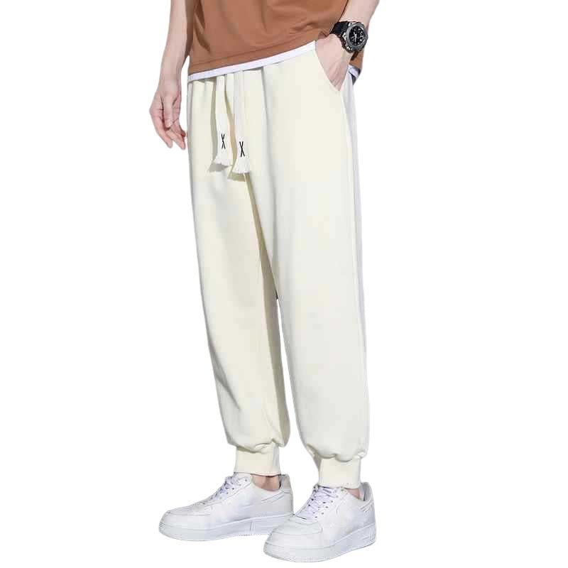 Men's Casual Loose Thin Elastic Waist Sports Pants 64096868M