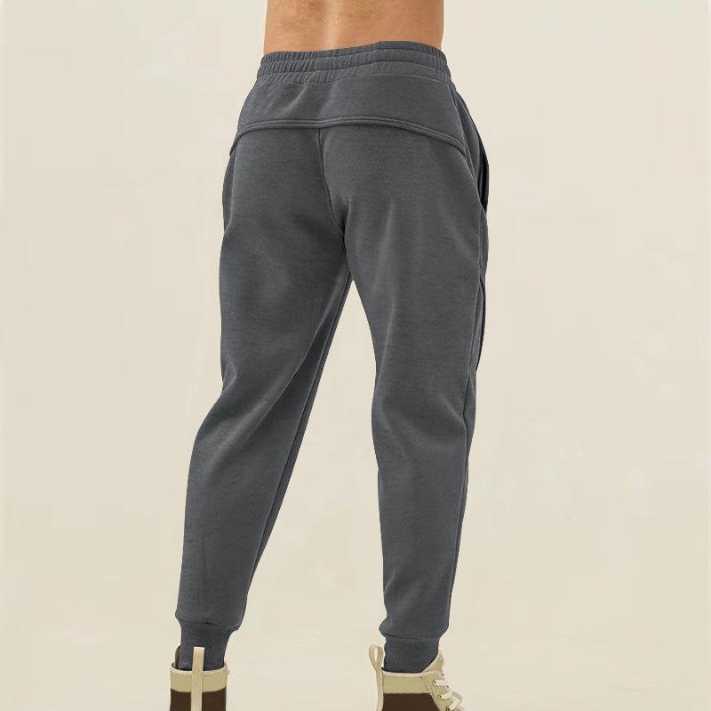 Men's Solid Color Elastic Waist Sports Pants 66843646Z