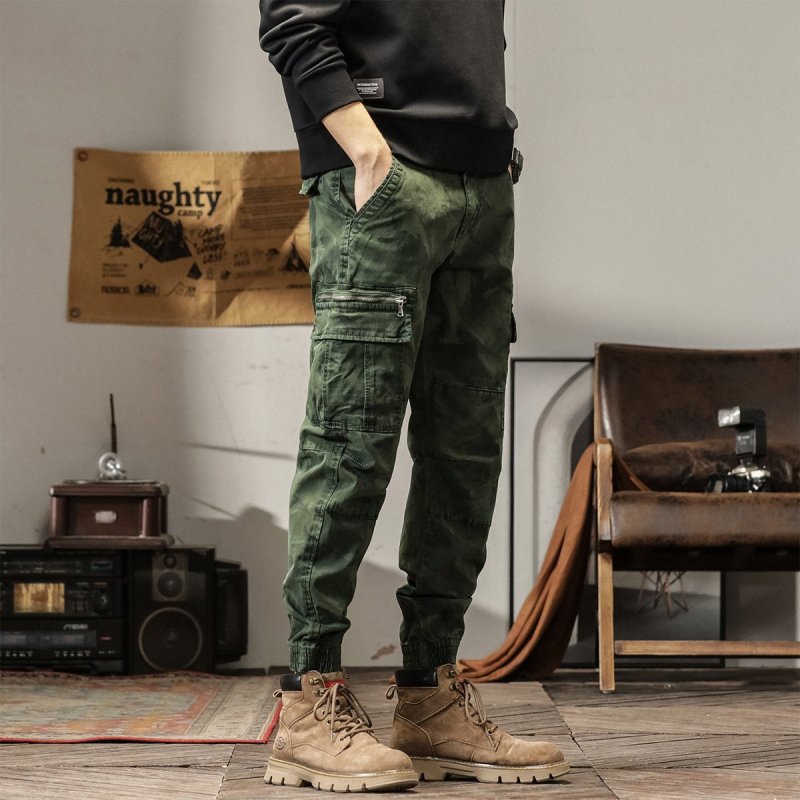 Men's Camo Multi-Pocket Casual Cargo Pants 46469464Z