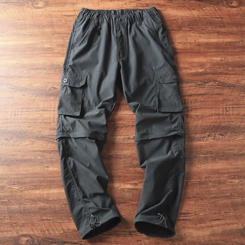 Men's Outdoor Loose Detachable Straight Cargo Pants 46896377Y