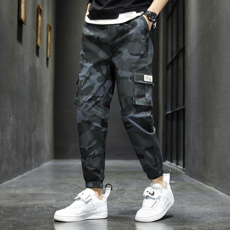 Men's Camouflage Retro Multi-Pocket Cargo Pants 06408873Y