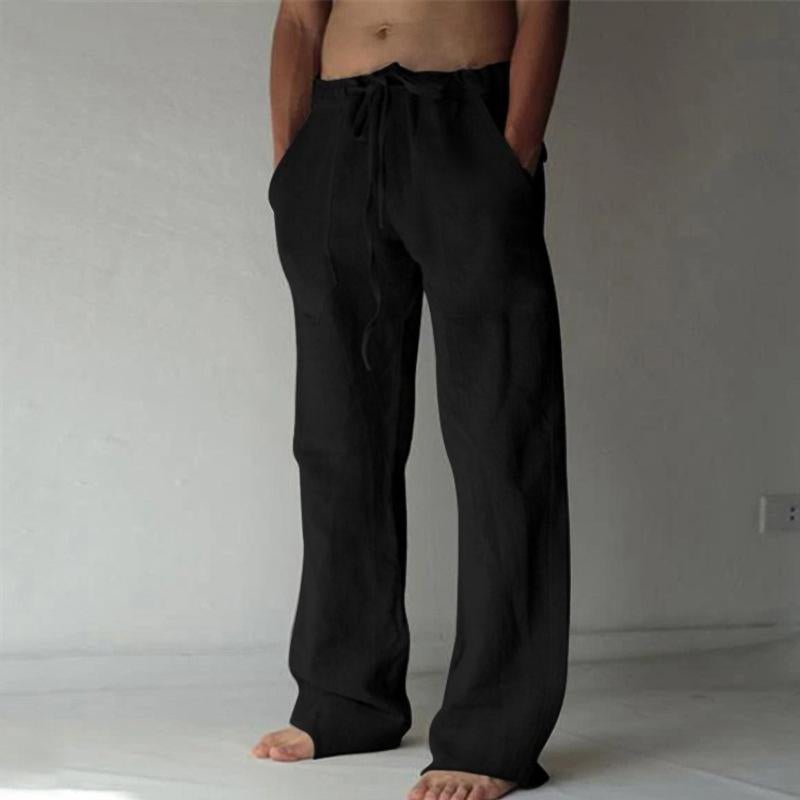 Men's Casual Solid Color Drawstring Pants 30646940Y