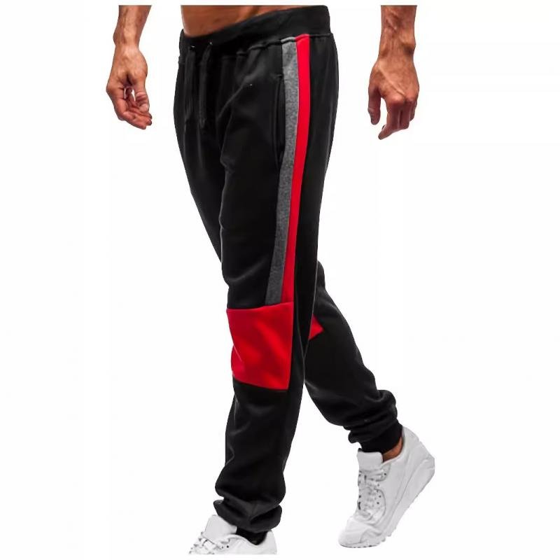 Men's Colorblock Elastic Waist Sports Pants 49894746Z