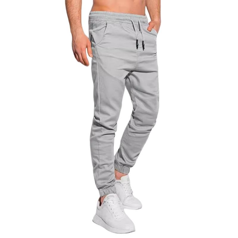 Men's Solid Color Elastic Waist Sports Pants 76366647Z