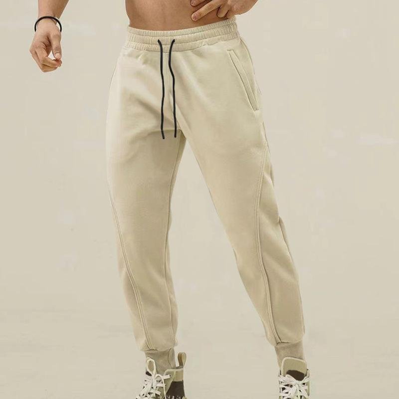 Men's Solid Color Elastic Waist Sports Pants 66843646Z