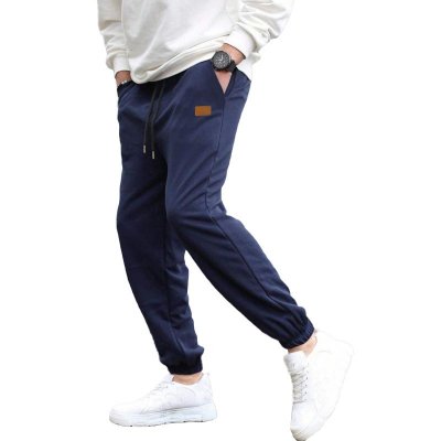 Men's Solid Color Casual Sports Loose Straight Pants 74664938Z