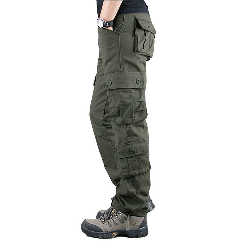 Men's Multi-Pocket Straight Casual Loose Cargo Pants 68603434M