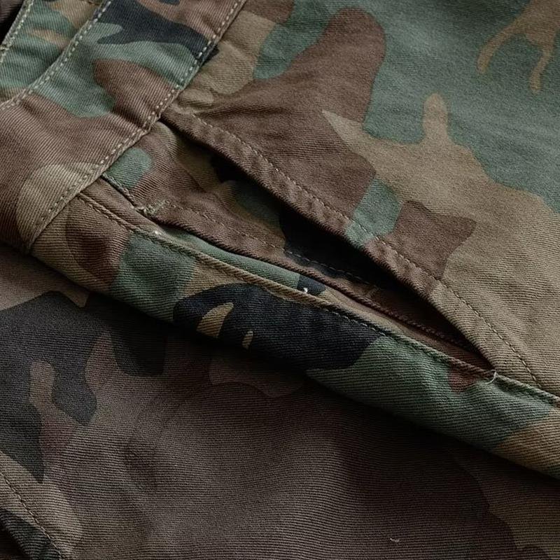 Men's Camouflage Straight Cargo Shorts 68443444Z