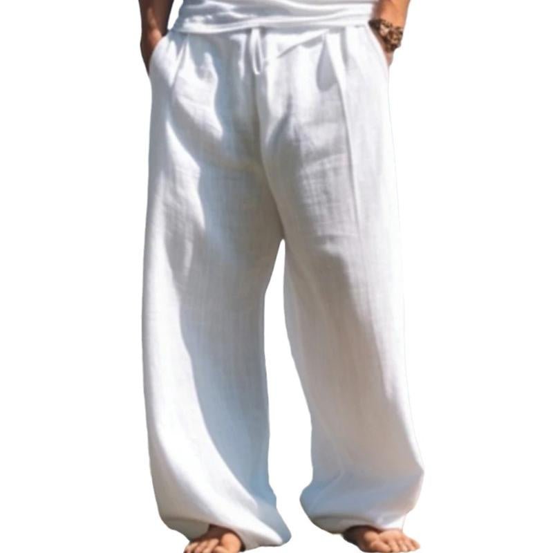 Men's Outdoor Casual Beach Solid Color Pants 67646344X