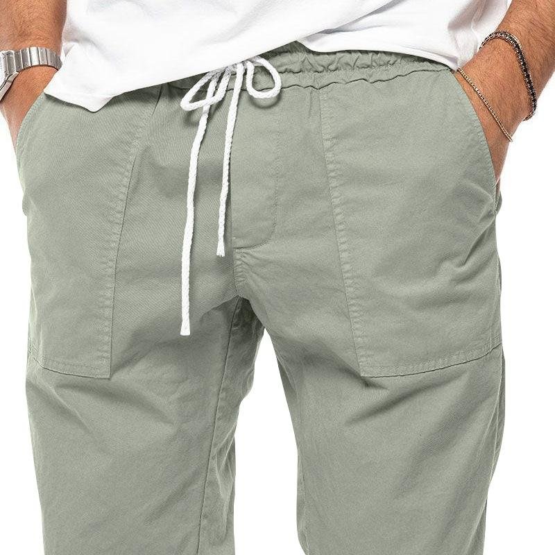 Men's Casual Solid Color Cargo Pants 87963607Y