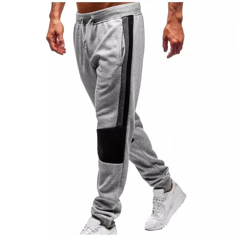 Men's Colorblock Elastic Waist Sports Pants 49894746Z