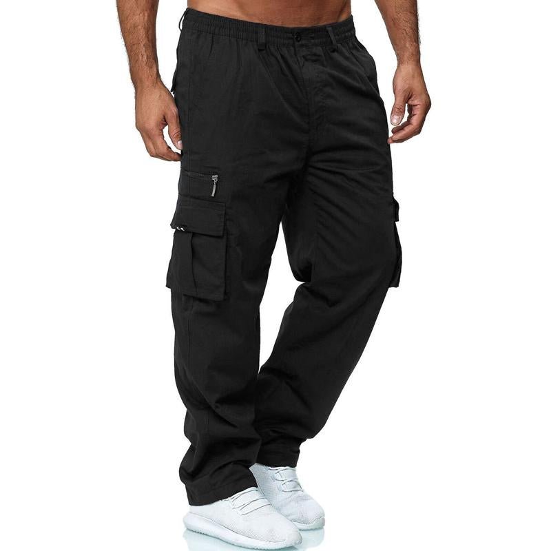 Men's Casual Multi-Pocket Cargo Pants 43648348Y