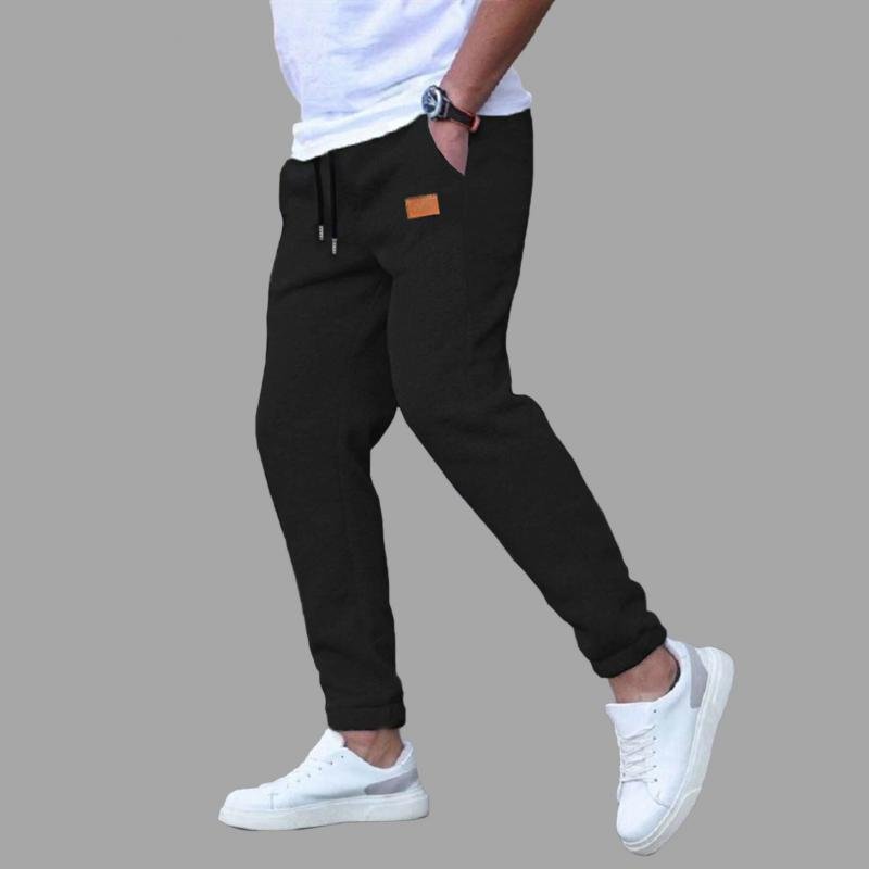 Men's Solid Color Casual Sports Loose Straight Pants 74664938Z