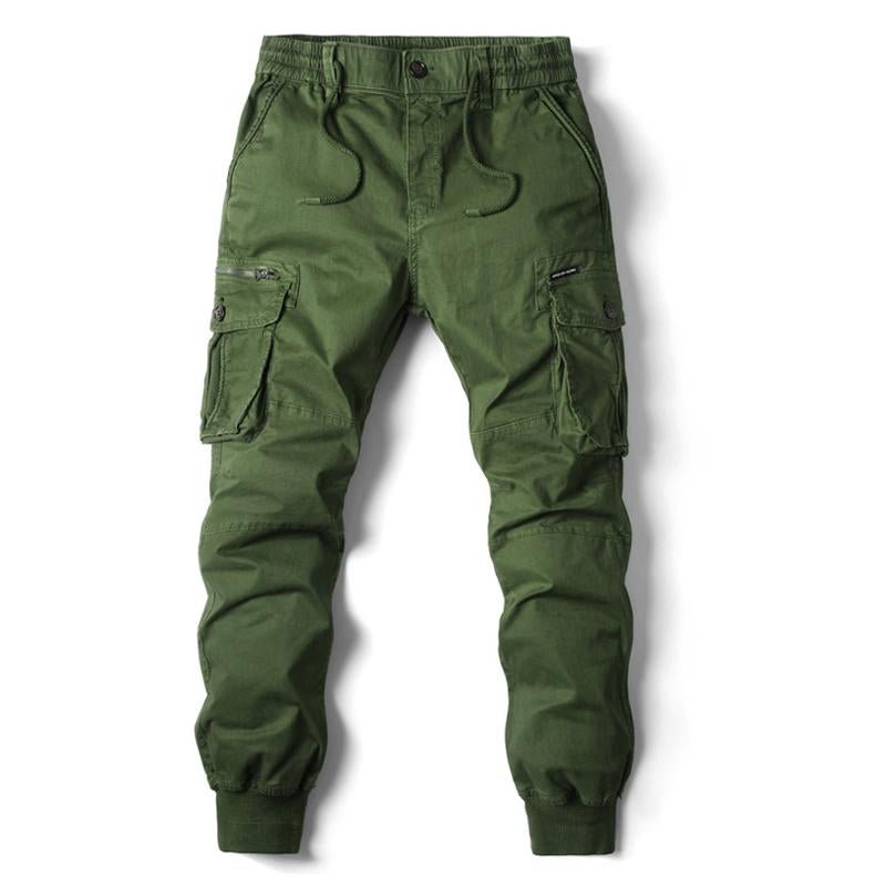 Men's Casual Elastic Waist Cargo Pants 67038863X