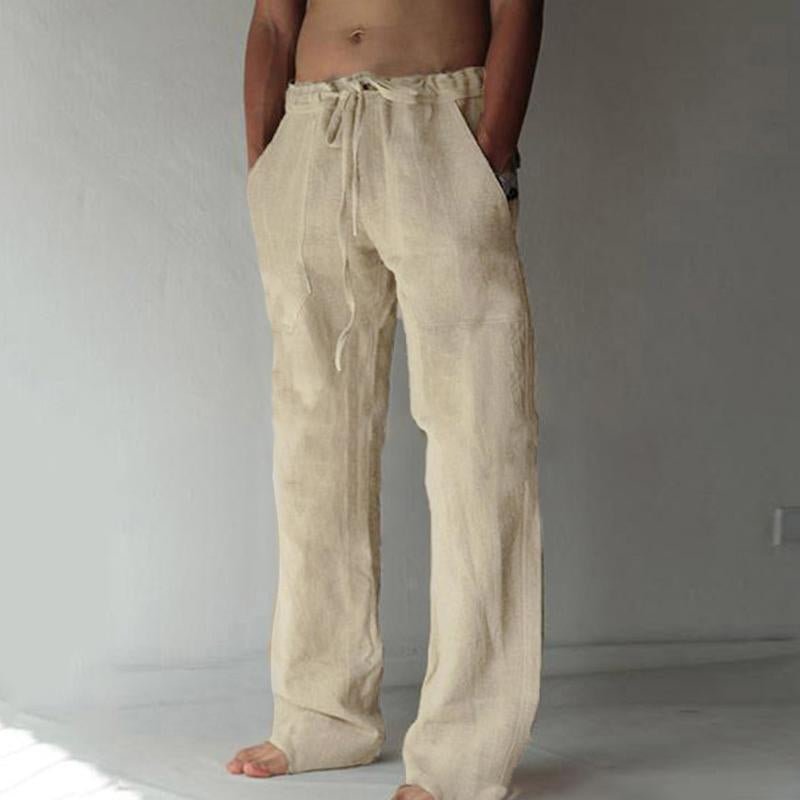 Men's Casual Solid Color Drawstring Pants 30646940Y