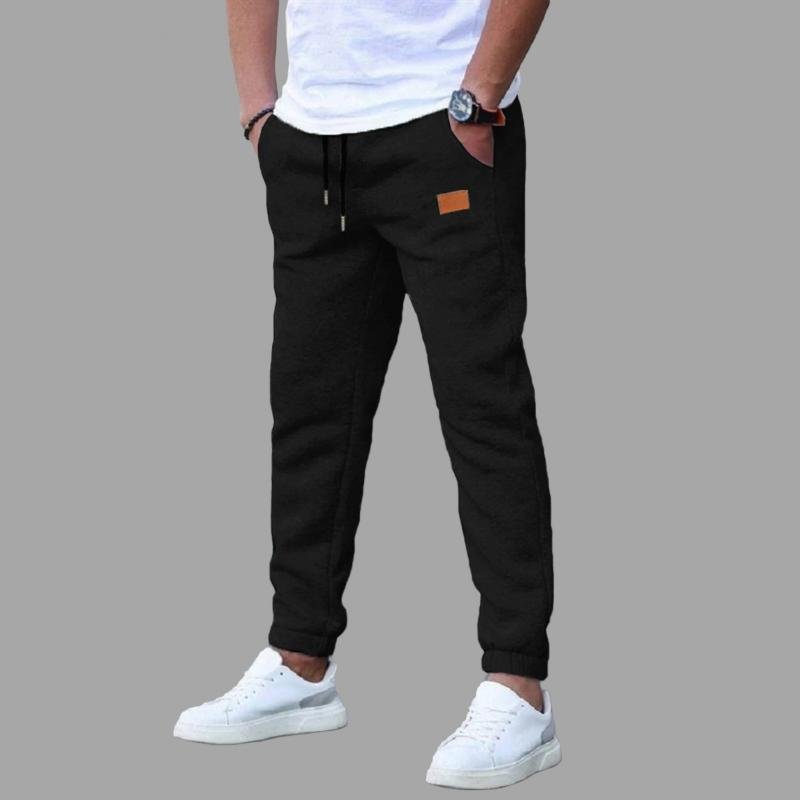 Men's Solid Color Casual Sports Loose Straight Pants 74664938Z