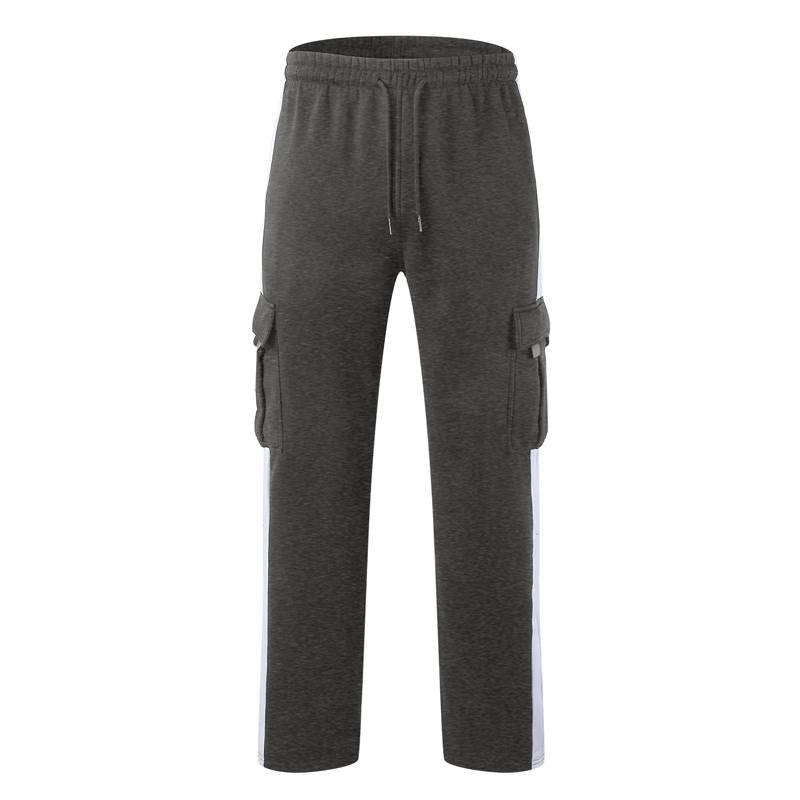 Men's Outdoor Spliced Casual Sports Straight Pants 36364499X