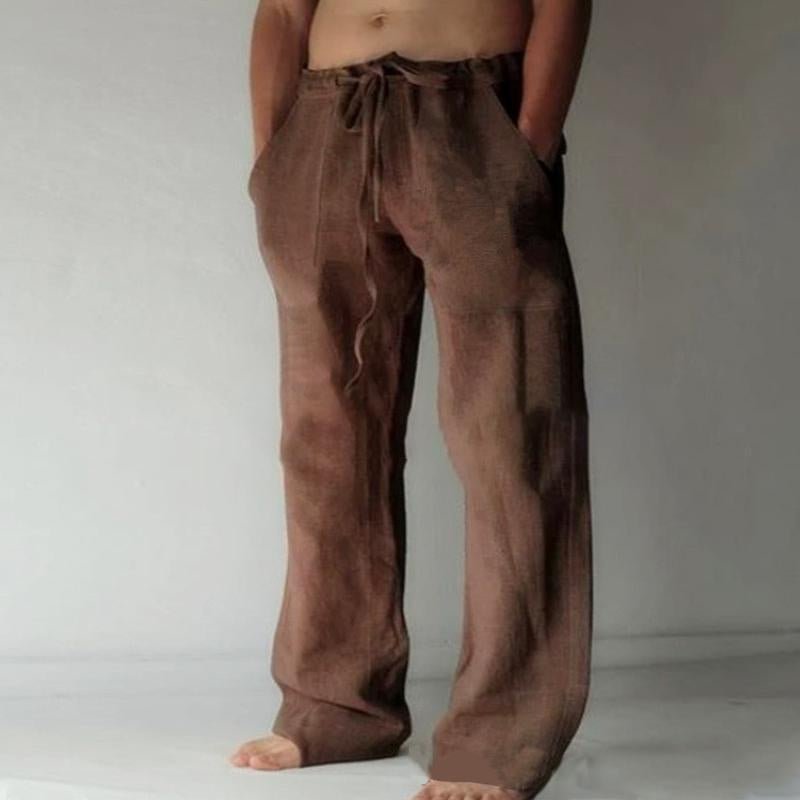 Men's Casual Solid Color Drawstring Pants 30646940Y