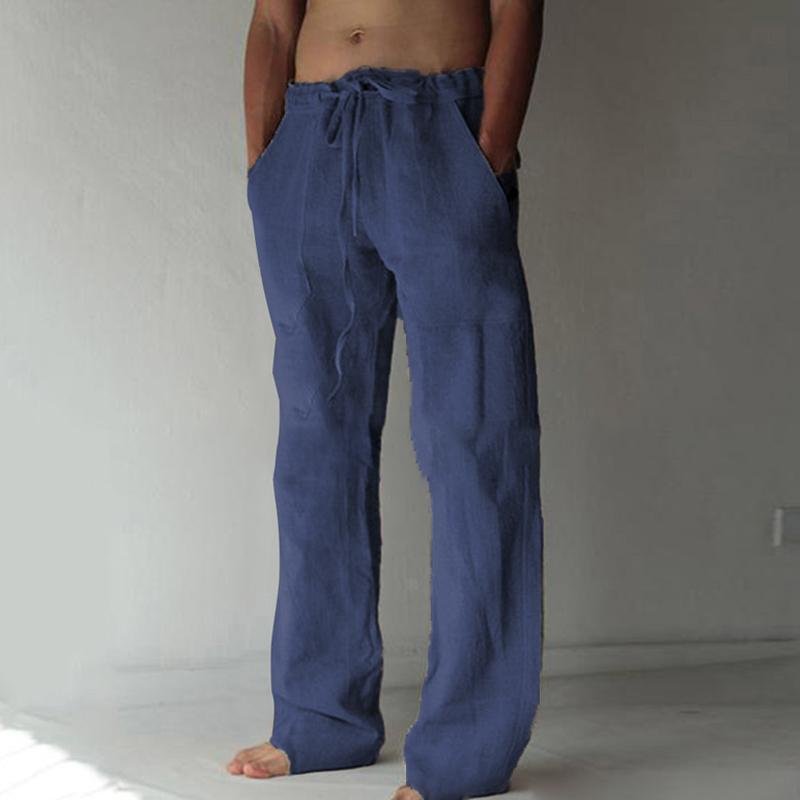 Men's Casual Solid Color Drawstring Pants 30646940Y