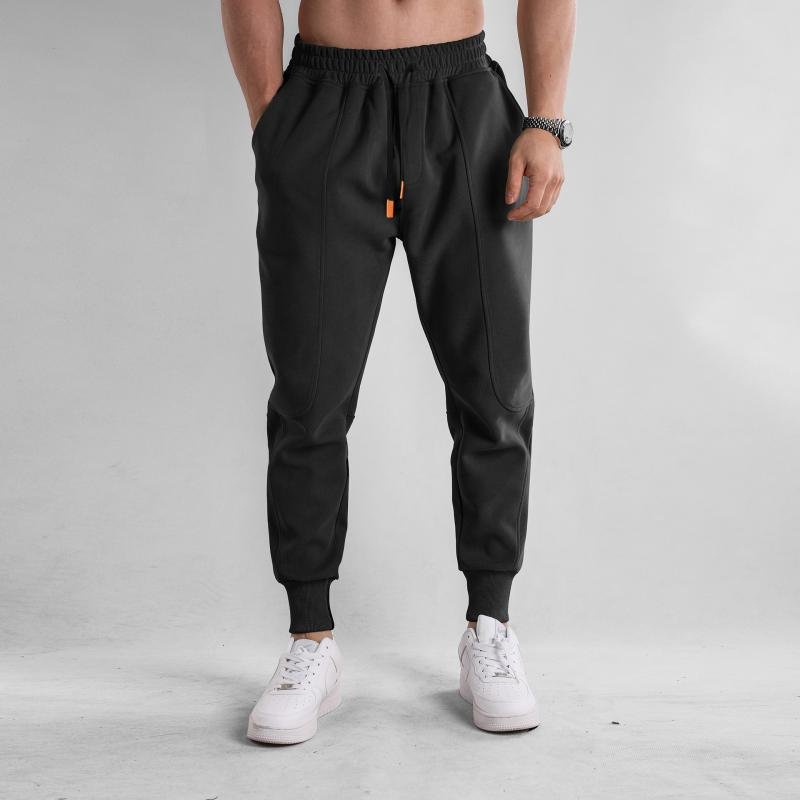 Men's Solid Color Loose Elastic Waist Sweatpants 86674046Z