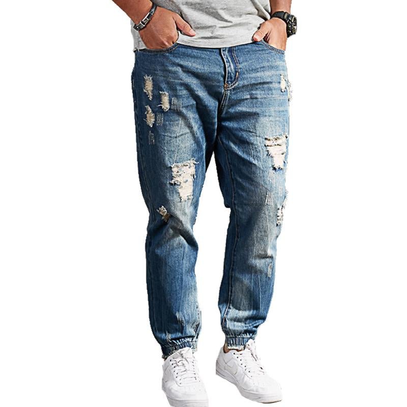 Men's Casual Ripped Jeans 66479686Y