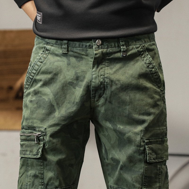 Men's Camo Multi-Pocket Casual Cargo Pants 46469464Z