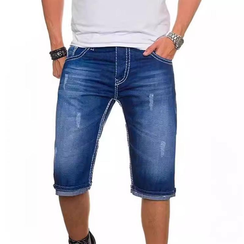 Men's Casual Stretch Denim Shorts 80663478X