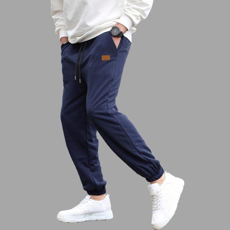 Men's Solid Color Casual Sports Loose Straight Pants 74664938Z