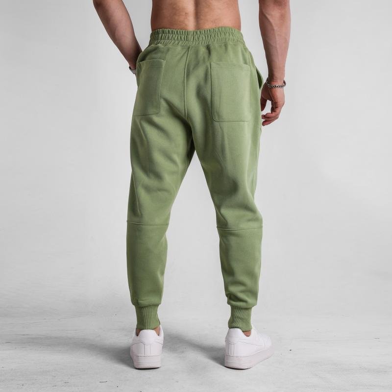 Men's Solid Color Loose Elastic Waist Sweatpants 86674046Z