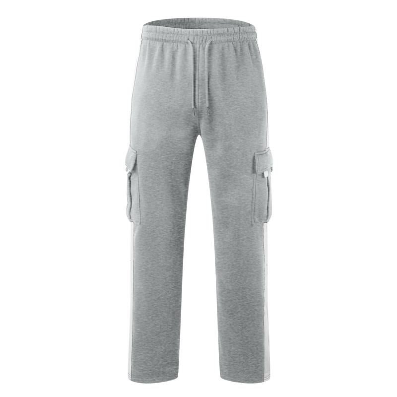 Men's Outdoor Spliced Casual Sports Straight Pants 36364499X