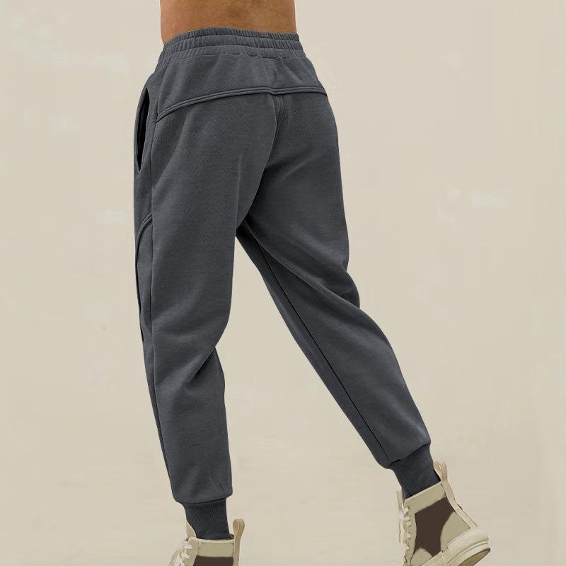 Men's Solid Color Elastic Waist Sports Pants 66843646Z