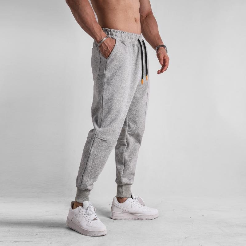 Men's Solid Color Loose Elastic Waist Sweatpants 86674046Z