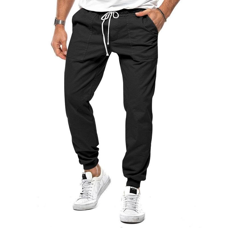 Men's Casual Solid Color Cargo Pants 87963607Y