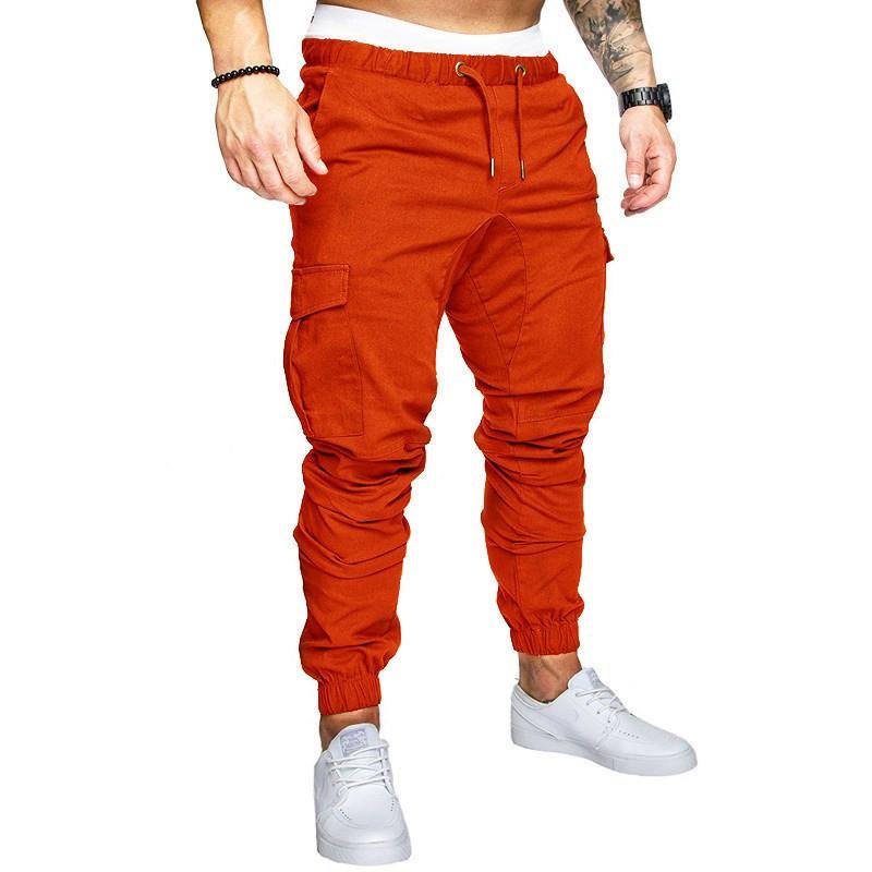 Men's Casual Multi Pocket Elastic Waist Sports Pants 34996660M