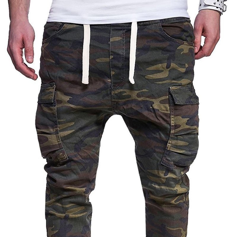 Men's Casual Camouflage Print Pants 97636464Y