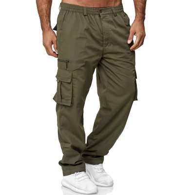 Men's Casual Multi-Pocket Cargo Pants 43648348Y