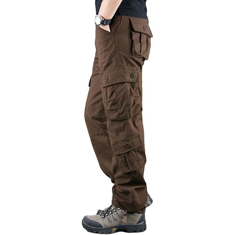 Men's Multi-Pocket Straight Casual Loose Cargo Pants 68603434M