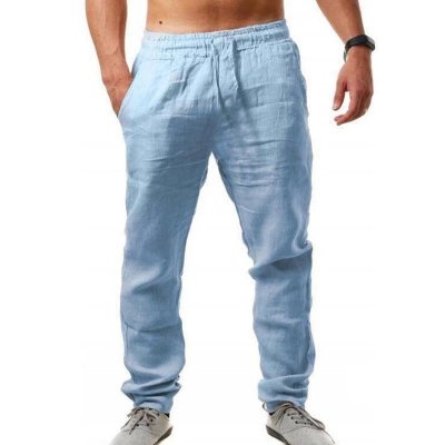 Men's Breathable Linen Loose Trousers 67949434Y