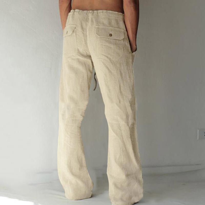 Men's Casual Solid Color Drawstring Pants 30646940Y