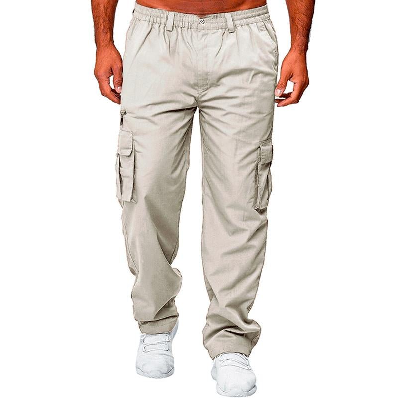 Men's Casual Multi-Pocket Cargo Pants 43648348Y