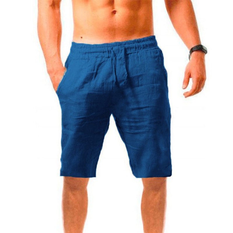 Men's Casual Solid Color Shorts 87439378Y