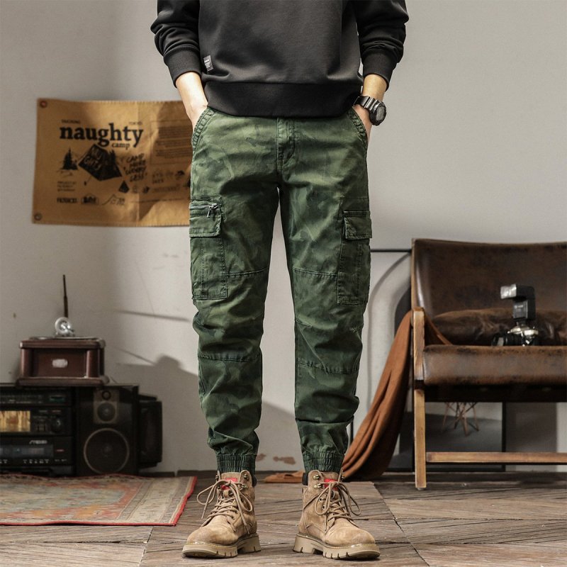 Men's Camo Multi-Pocket Casual Cargo Pants 46469464Z