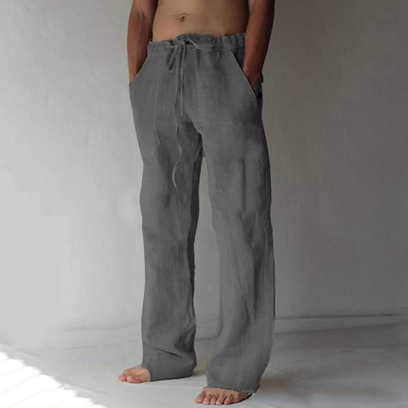 Men's Casual Solid Color Drawstring Pants 30646940Y