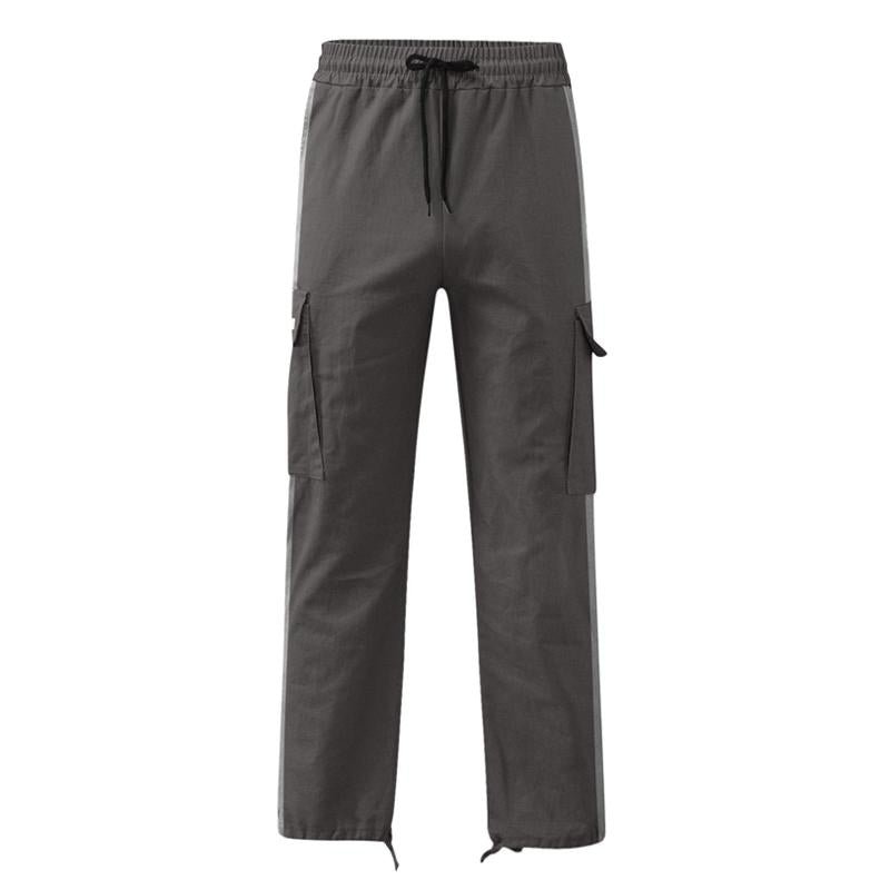 Men's Drawstring Drawstring Pocket Color Block Trousers 76986966X